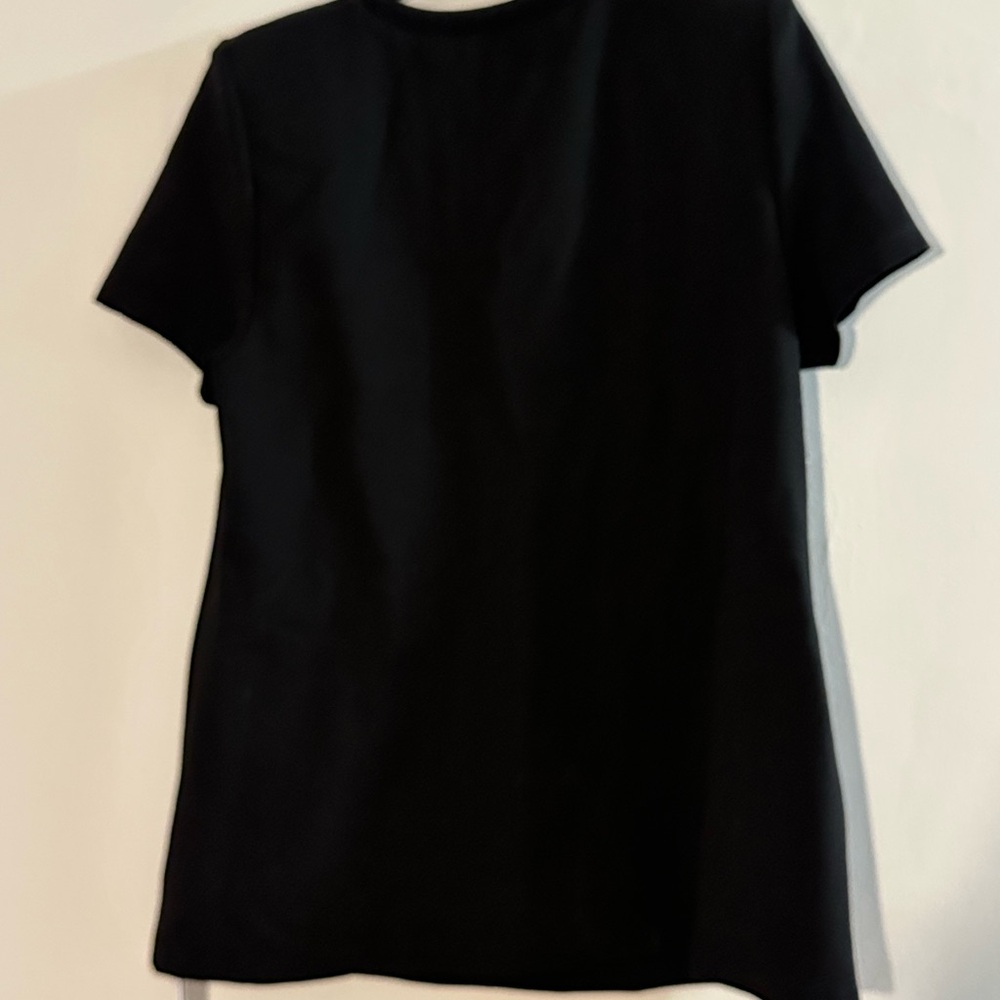 AREA Black deep V Collar Mini Dress